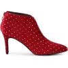 image:imageAllegra K Womens V Cutout Pointed Toe Heel Ankle BootsRed