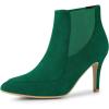 image:imageAllegra K Womens Stiletto Heel Pointed Toe Chelsea BootiesEmerald Green