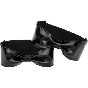 image:imageAllegra K Women Ankle Straps Leather Bowknot Detachable Elastic Shoe Strap Band for HeelsBlack
