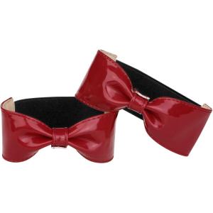 image:imageAllegra K Women Ankle Straps Leather Bowknot Detachable Elastic Shoe Strap Band for HeelsRed