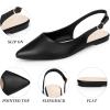 image:imageAllegra K Womens Pointed Toe Pumps Slingback Flat PumpsBlackbuckle