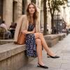 image:imageAllegra K Womens Pointed Toe Pumps Slingback Flat PumpsBlackbuckle