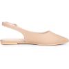 image:imageAllegra K Womens Pointed Toe Pumps Slingback Flat PumpsNudebuckle