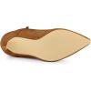 image:imageAllegra K Womens Pointy Toe Buckle Cross Straps Stiletto Heel Ankle BootsBrown