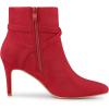 image:imageAllegra K Womens Pointy Toe Buckle Cross Straps Stiletto Heel Ankle BootsRed
