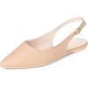image:imageAllegra K Womens Pointed Toe Pumps Slingback Flat PumpsNudebuckle