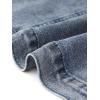 image:imageAllegra K Casual Jean Jacket for Womens Short Puff Sleeves ButtonDown Denim JacketGrey Blue