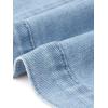 image:imageAllegra K Casual Jean Jacket for Womens Short Puff Sleeves ButtonDown Denim JacketLight Blue