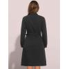 image:imageAllegra K Denim Dress for Womens Long Sleeve Button Down ALine Belted Classic Jean DressesBlack