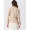 image:imageAllegra K Tweed Blazer for Womens Notch Lapel Long Sleeve 2025 Fall Elegant Business Casual JacketApricot