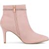 image:imageAllegra K Womens Bling Rhinestone Pointed Toe Stiletto Heels Ankle BootsDust Pink