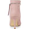 image:imageAllegra K Womens Bling Rhinestone Pointed Toe Stiletto Heels Ankle BootsDust Pink