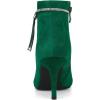 image:imageAllegra K Womens Bling Rhinestone Pointed Toe Stiletto Heels Ankle BootsEmerald Green
