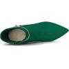 image:imageAllegra K Womens Bling Rhinestone Pointed Toe Stiletto Heels Ankle BootsEmerald Green