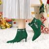 image:imageAllegra K Womens Bling Rhinestone Pointed Toe Stiletto Heels Ankle BootsEmerald Green