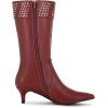 image:imageAllegra K Womens Boot Pointed Toe Kitten Heel Boots Knee High BootsBurgundy