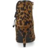 image:imageAllegra K Womens Bow Pointed Toe Stiletto Heel Ankle BootsLeopard