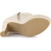 image:imageAllegra K Womens Chunky High Heels Platform Bow Decor Ankle BootsBeige