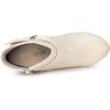 image:imageAllegra K Womens Chunky High Heels Platform Bow Decor Ankle BootsBeige