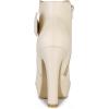 image:imageAllegra K Womens Chunky High Heels Platform Bow Decor Ankle BootsBeige