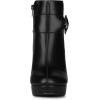 image:imageAllegra K Womens Chunky High Heels Platform Bow Decor Ankle BootsBlack