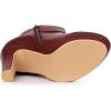 image:imageAllegra K Womens Chunky High Heels Platform Bow Decor Ankle BootsBurgundy