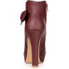 image:imageAllegra K Womens Chunky High Heels Platform Bow Decor Ankle BootsBurgundy