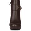 image:imageAllegra K Womens Chunky High Heels Platform Bow Decor Ankle BootsCoffee