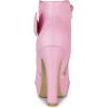 image:imageAllegra K Womens Chunky High Heels Platform Bow Decor Ankle BootsPink