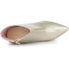 image:imageAllegra K Womens Clear Heel Pointed Toe Chunky Heels Ankle BootsGold