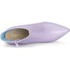 image:imageAllegra K Womens Clear Heel Pointed Toe Chunky Heels Ankle BootsPurple