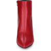image:imageAllegra K Womens Clear Heel Pointed Toe Wedge Heels Ankle BootsRed