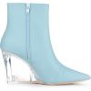 image:imageAllegra K Womens Clear Heel Pointed Toe Wedge Heels Ankle BootsSky Blue