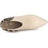 image:imageAllegra K Womens Contrast Color Leopard Print Stiletto Heel Ankle BootsBeige