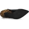image:imageAllegra K Womens Contrast Color Leopard Print Stiletto Heel Ankle BootsBlack