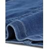 image:imageAllegra K Womens Denim Dress Button Down Collar V Neck Long Sleeve Aline Cotton Jean DressBlue