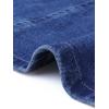 image:imageAllegra K Womens Denim Dress Button Down Collar V Neck Long Sleeve Aline Cotton Jean DressDark Blue