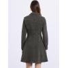 image:imageAllegra K Womens Denim Dress Button Down Collar V Neck Long Sleeve Aline Cotton Jean DressGrey