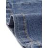 image:imageAllegra K Womens Denim Dress Button Down Collar V Neck Long Sleeve Aline Cotton Jean DressRetro Blue