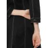 image:imageAllegra K Womens Denim Dresses Spring Summer Button Down 34 Sleeve 2026 Jean Mini DressBlack