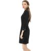 image:imageAllegra K Womens Denim Dresses Spring Summer Button Down 34 Sleeve 2026 Jean Mini DressBlack