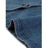 image:imageAllegra K Womens Denim Dresses Spring Summer Button Down 34 Sleeve 2026 Jean Mini DressMid Blue