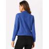 image:imageAllegra K Womens Faux Suede TurnDown Collar Shacket Flap Pockets Snap Button Western JacketBlue