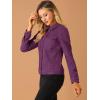 image:imageAllegra K Womens Faux Suede TurnDown Collar Shacket Flap Pockets Snap Button Western JacketPurple