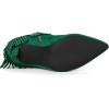 image:imageAllegra K Womens Fringe Heels Boot Rhinestone Stiletto Heel Ankle BootsEmerald Green
