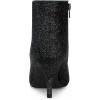 image:imageAllegra K Womens Glitter Pointed Toe Stiletto Heel Ankle BootsBlack