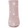 image:imageAllegra K Womens Glitter Pointed Toe Stiletto Heel Ankle BootsLight Pink