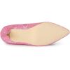 image:imageAllegra K Womens Glitter Pointed Toe Stiletto Heel Ankle BootsPink