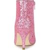 image:imageAllegra K Womens Glitter Pointed Toe Stiletto Heel Ankle BootsPink
