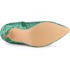 image:imageAllegra K Womens Glitter Pointed Toe Stiletto Heel Ankle BootsShamrock Green